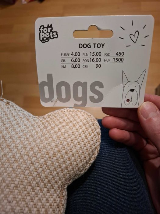 Zabawka kość dla psa nowa