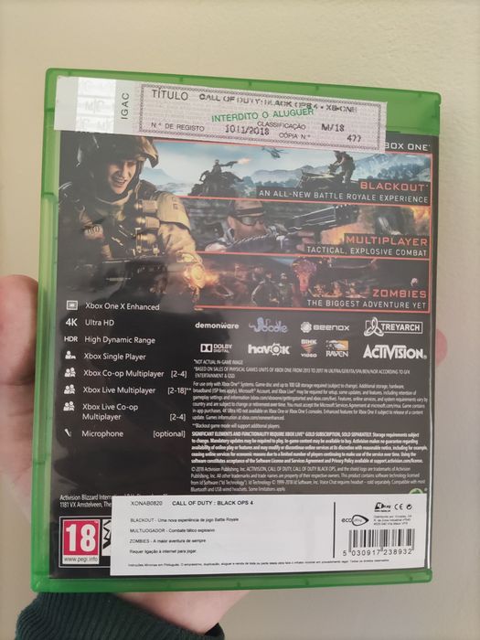 Call of Duty black ops 4 - Xbox One