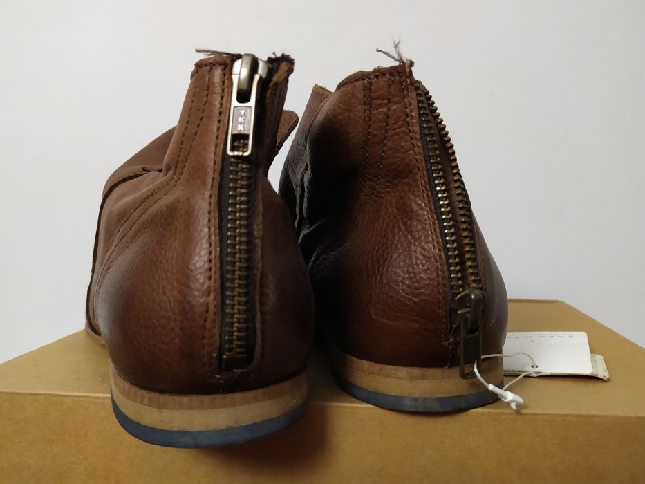 Нові Черевики шкіряні ZARA легкі літні ботинки ботінкі кожаные