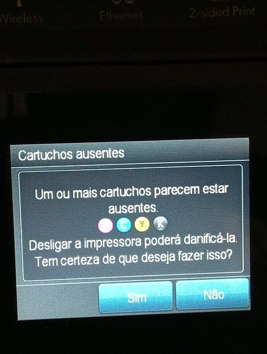 Hp MultiJet Pro 8600 a precisar de tinteiros