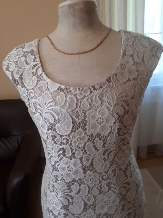 Sukienka koronkowa + bolerko, rozmiar M