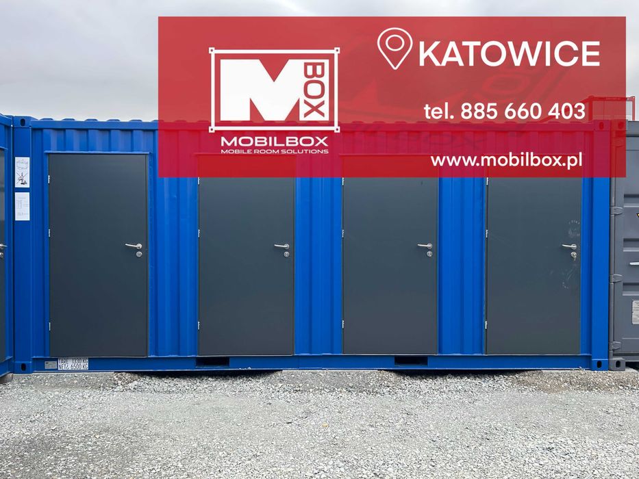 kontener Self Storage, magazyn samoobsługowy 4-komorowy, kontener