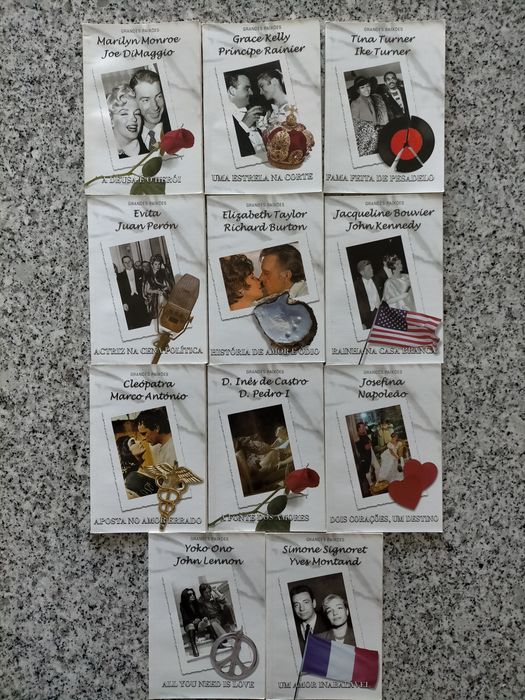 11 Livros de Coleção "Grandes Paixões"