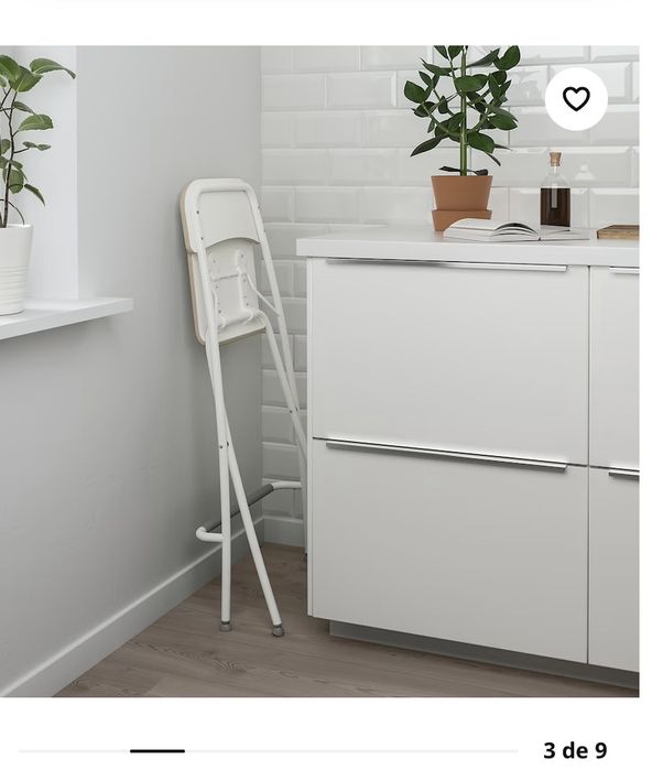 Banco Alto c/ encosto, dobrável ikea