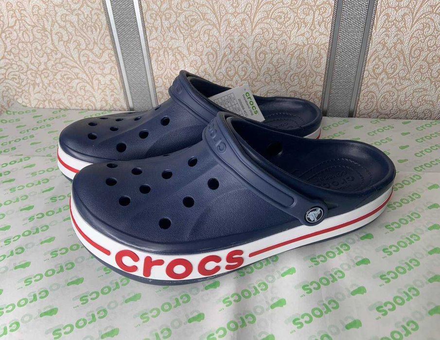 Крокси сині чоловічі жіночі унісекс шльопанці Сабо Crocs 41 розмір