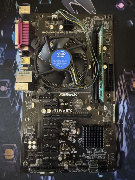 Материнская плата для пк Asrock H81Pro ATX LGA1150 БУ