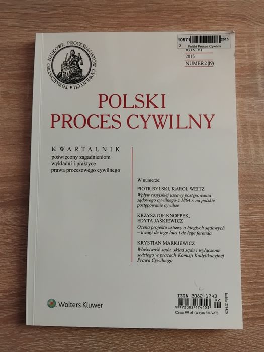 Czasopisma prawnicze ,,Polski Proces Cywilny"