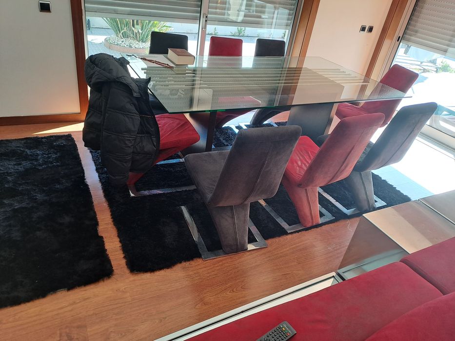 Mesa de vidro em bom estado