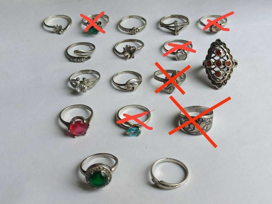 Коллекция серебряных колец