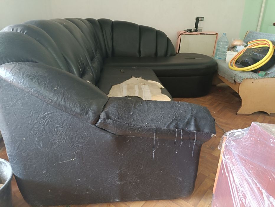 Диван розкладний екошкіра