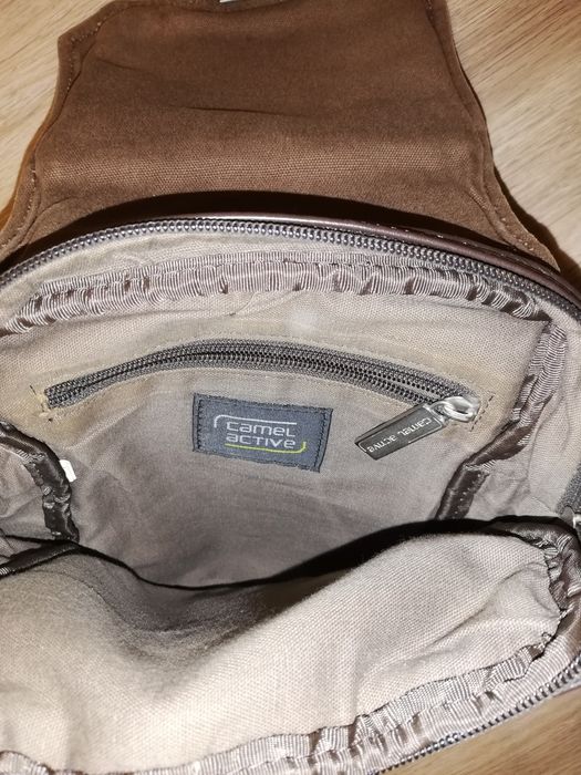 Bolsa em pele genuína Camel active