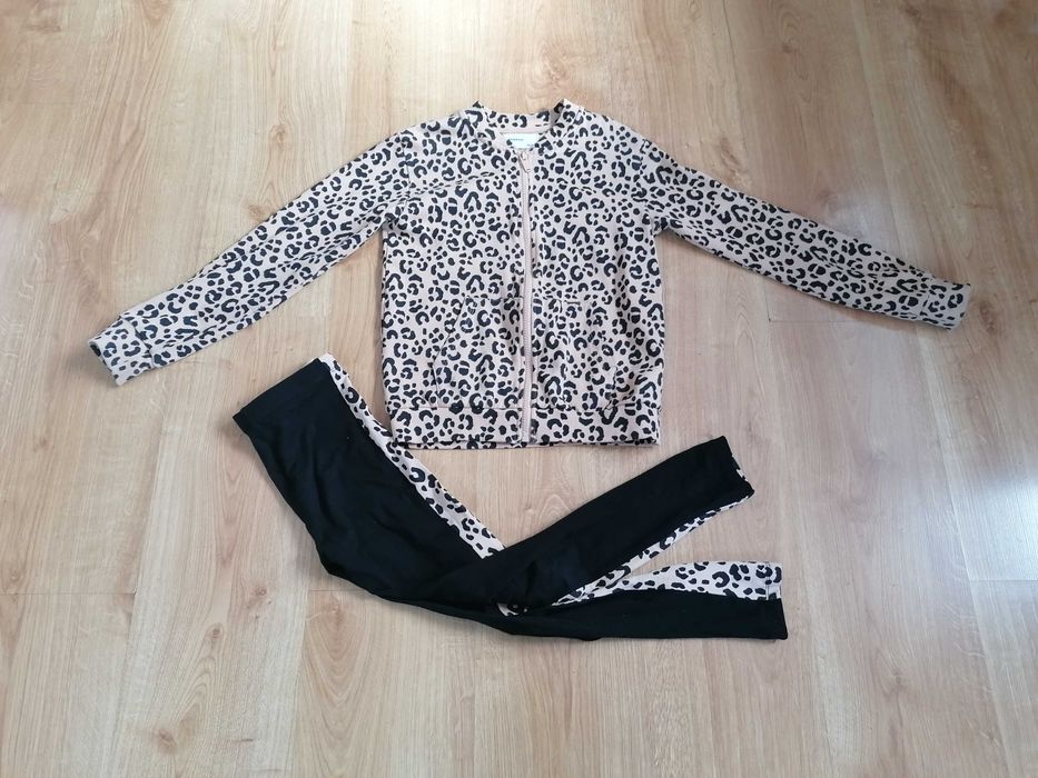 Komplet dla dziewczynki Bluza Legginsy Reserved r. 140