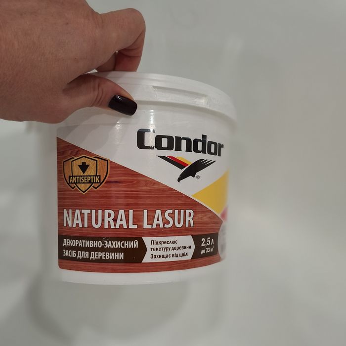 Condor natural lasur фарба для дерева, краска для дерева