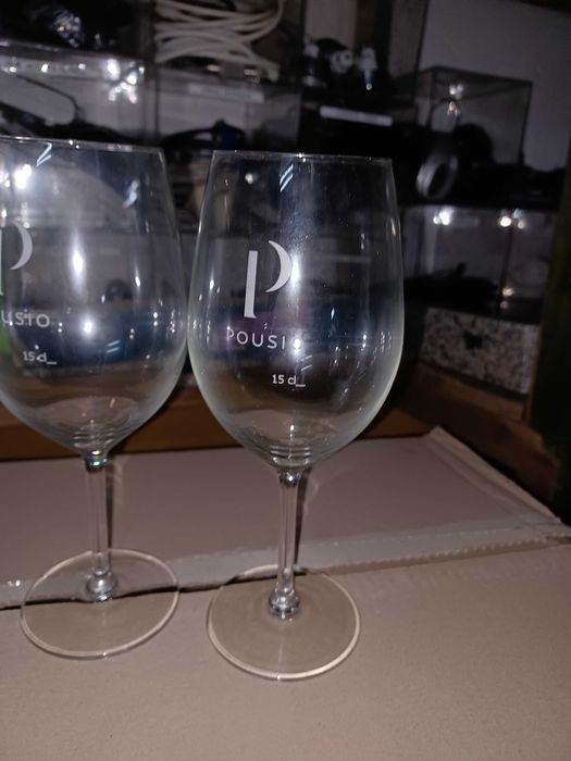 24 copos de vinho Bordéus 15cl Pousio.