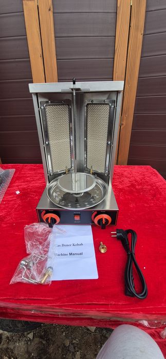 Opiekacz Do Kebaba Gazowy Domowy LPG 3000W Profesjonalny Grill Pionowy