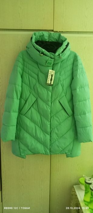 Пуховик женский, зимний, Турция, р. 48 - 50 - 52. НОВЫЙ.