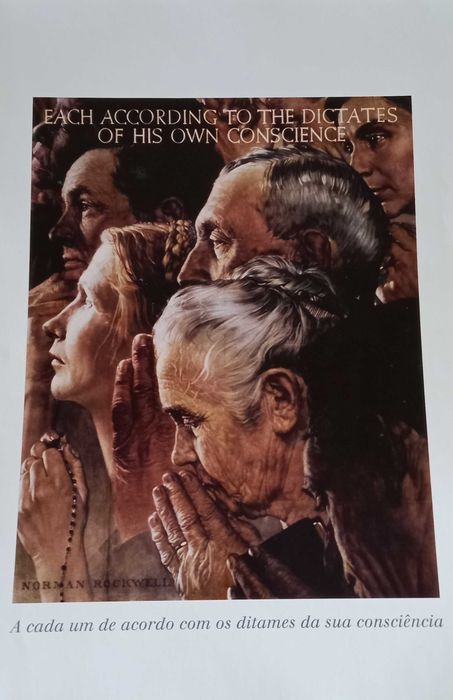 Gravuras religiosas de quadros antigos