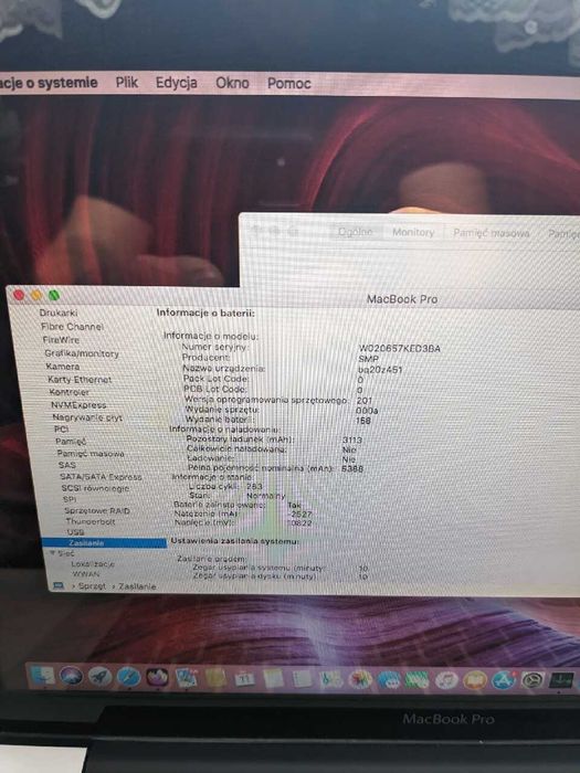 Apple MacBook pro mid-2012 i5 2,5ghz 2/4 high sierra, bateria