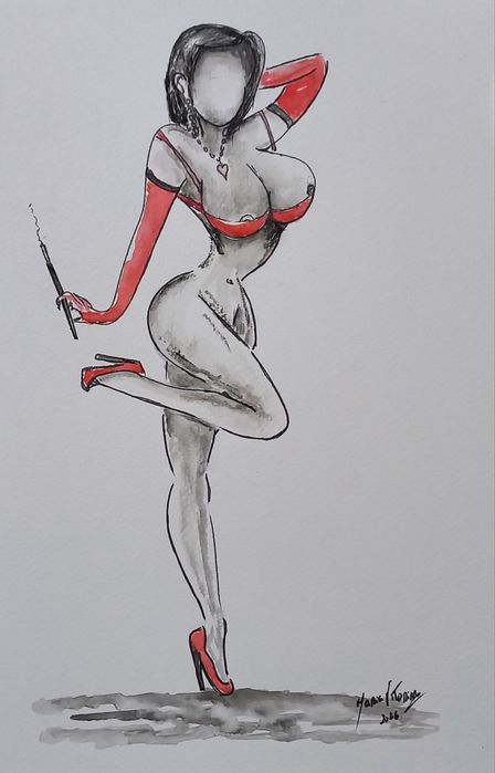 Atitude Aguarela original 21x30cm