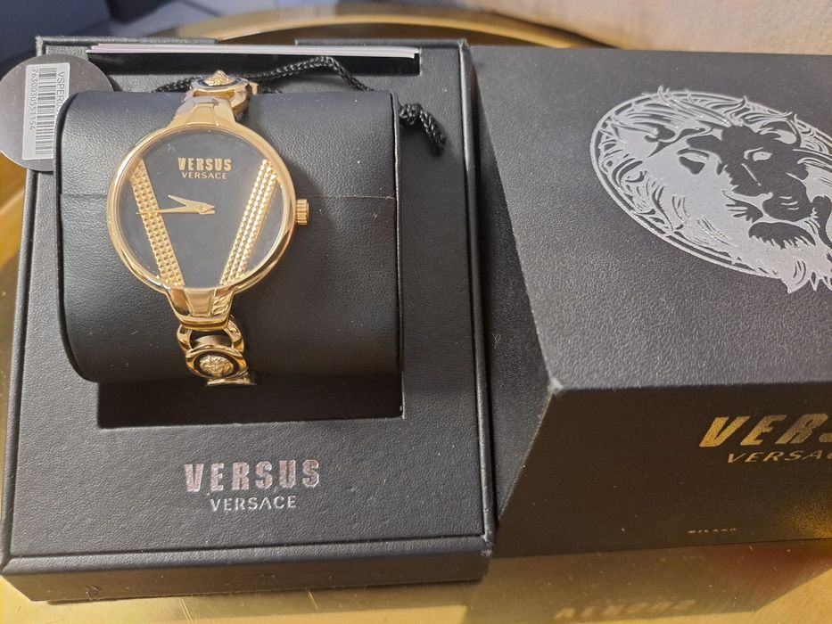 Nowy zegarek versace versus damski bransoleta złoty oryginalny prezent