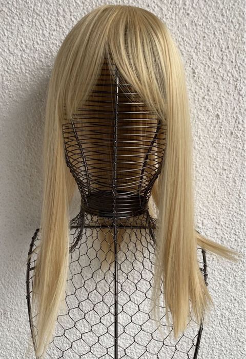 Premium Ultra włosy doczepiane, naturalny blond (refleksy ) topper 1.