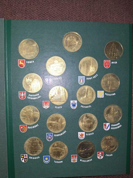 monety 2 zł Historyczne Miasta w Polsce + album