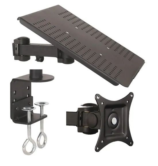 Uchwyt biurkowy do monitora LED/LCD 13-27 cala 10KG + notebooka L-23