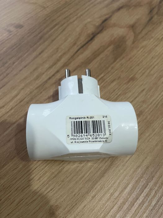 Rozgałęźnik rozgałęziacz adapter 3 gniazda