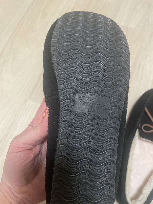 Женские замшевые мокасины на меху 39 размера