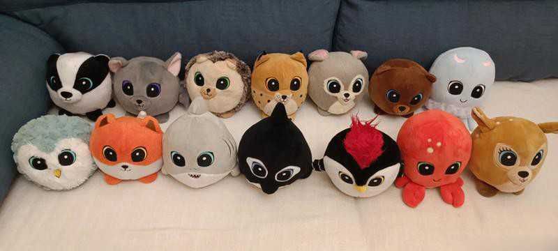 Bonecos Bando do bosque e bando do mar 14 peluches