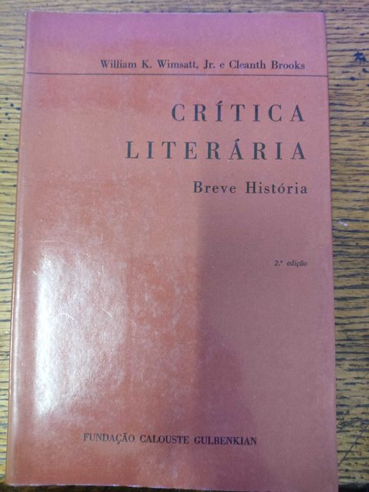 Livro Crítica Literária Breve História Gulbenkian