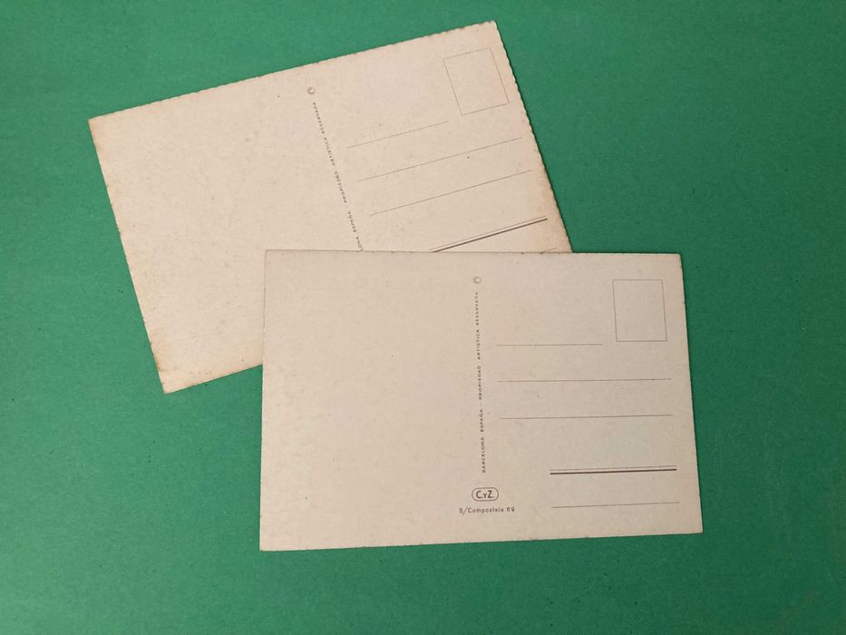 Lote 2 Postais Religiosos Anos 50/60 Espanha