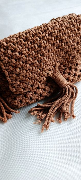 Torebka boho frędzle handmade