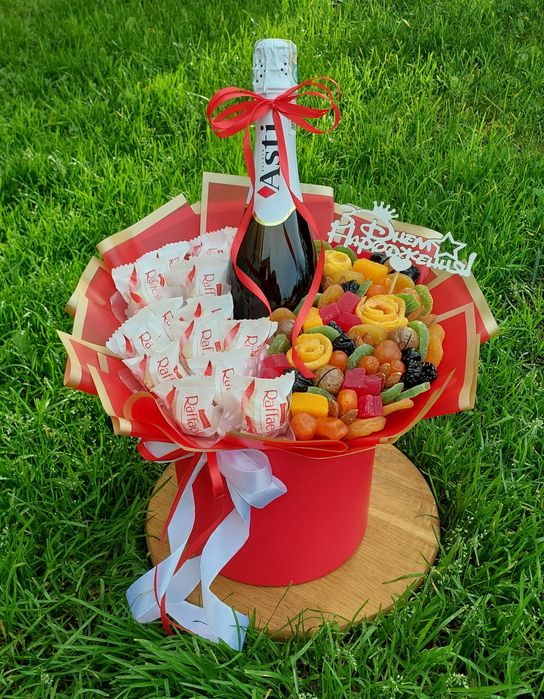 Сухофруктовий букет,композиції/букет из сухофруктов/їстівні букети