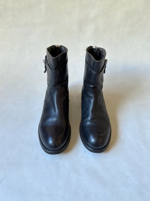 MoMa Ankle Zip Leather Boots Avant Garde guidi a.s.98 ботинки кожаные авангардные