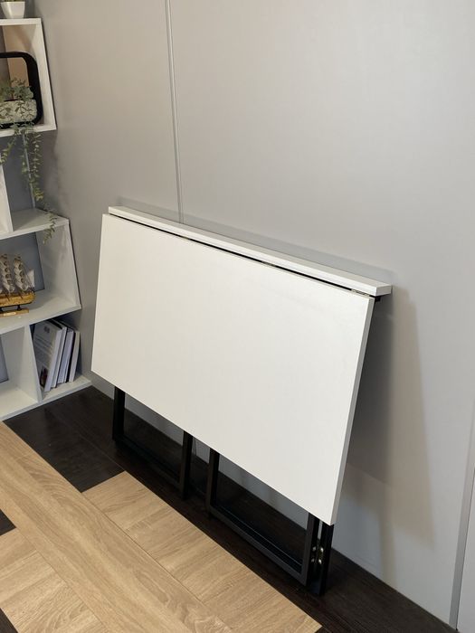 Компютерний стіл, 100 см Білий , розкладний, робочий стіл, трансформер