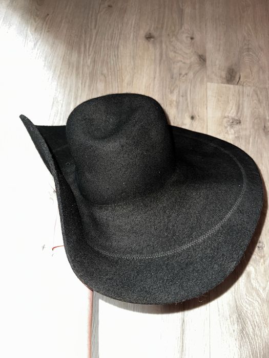 Czarny kapelusz | L / 58 | 100% wełna | stan idealny