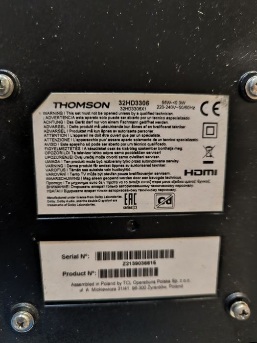 Tv thomson 32" em bom estado