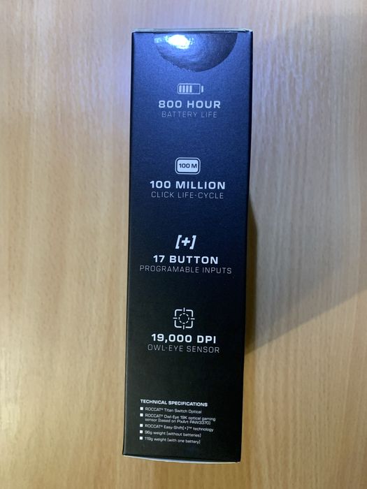 беспроводная эргономичная игровая мышь ROCCAT Kone Air