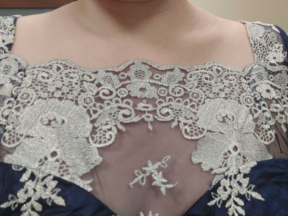 sukienka weselna wizytowa plus size rozmiar 46 48