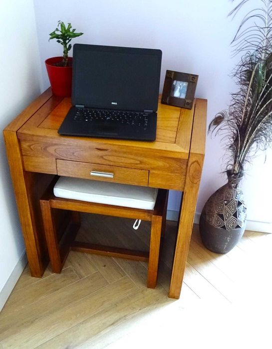 Indyjska konsola / pomocnik z drewna egzotycznego - AlmiDecor