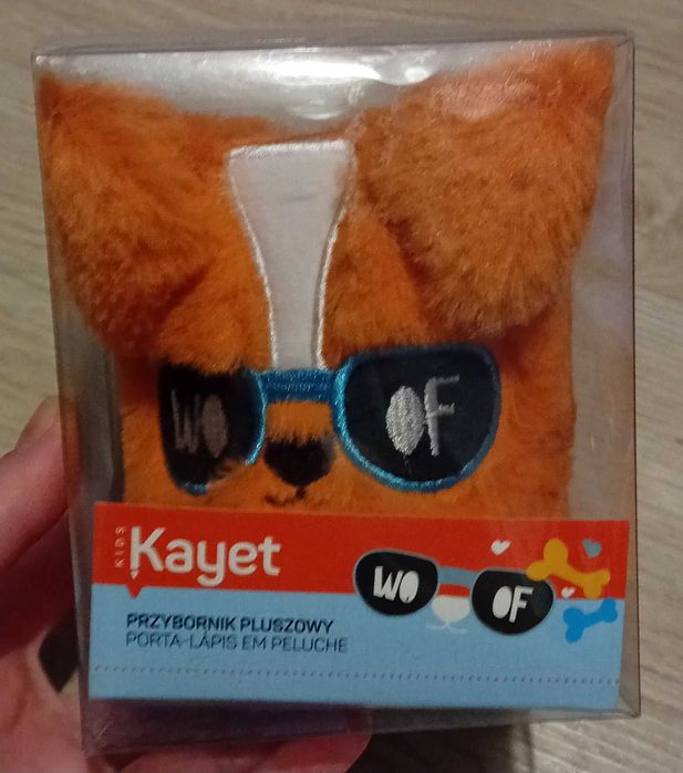 Kayet, przybornik/stojak pluszowy na długopisy, piesek Woof