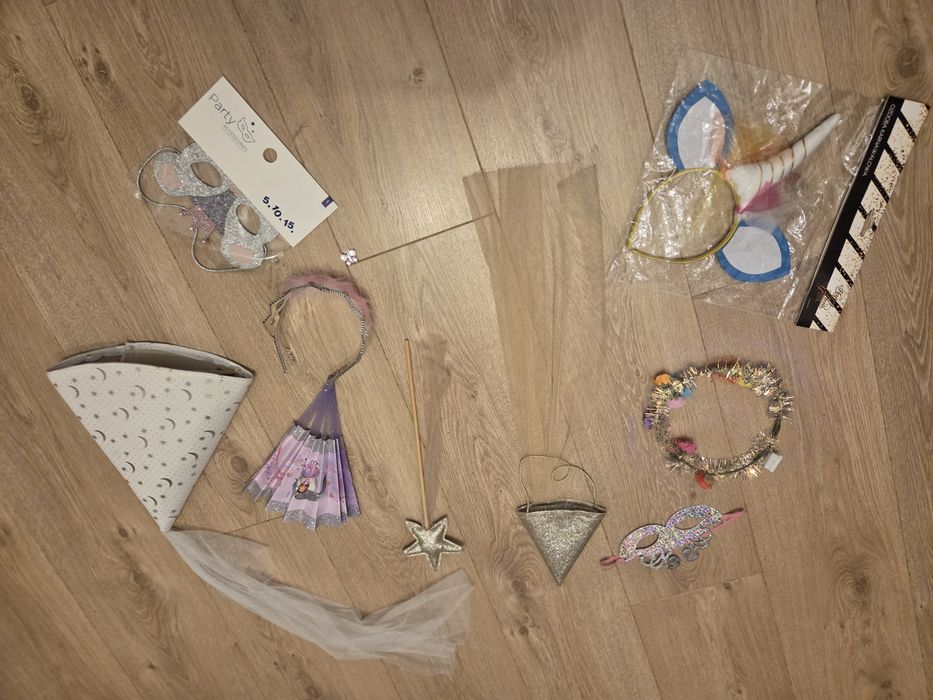 WRÓŻKA księżniczka JEDNOROŻEC przebranie strój maska haloween karnawał