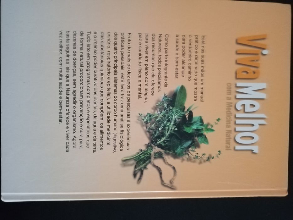 Livro viva melhor "com a medicina natural".