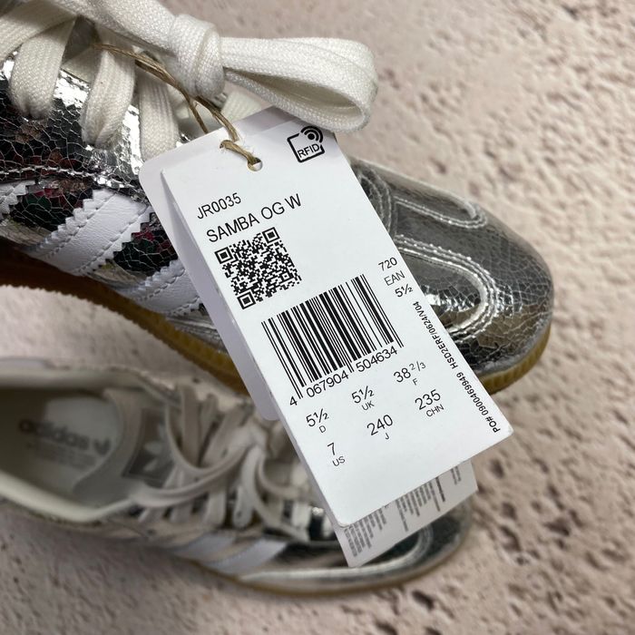 jr0035 оригінал нові жіночі кеди adidas casual samba silver originals