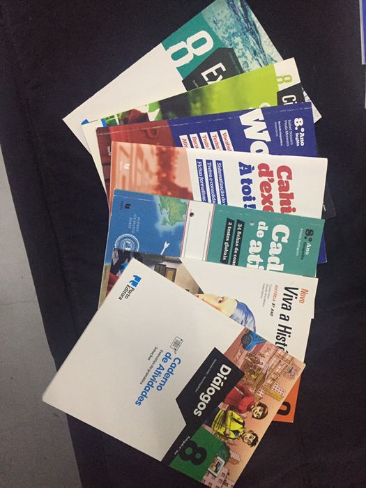 Cadernos escolares 7, 8 e 9