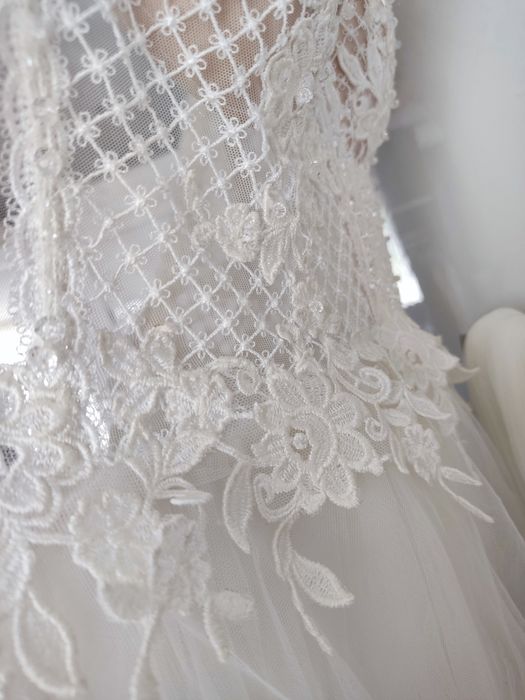 Suknia ślubna fulara i żywczyk 36-38