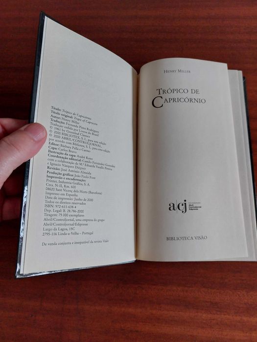 Livro Trópico de Capricórnio - Henry Miller
