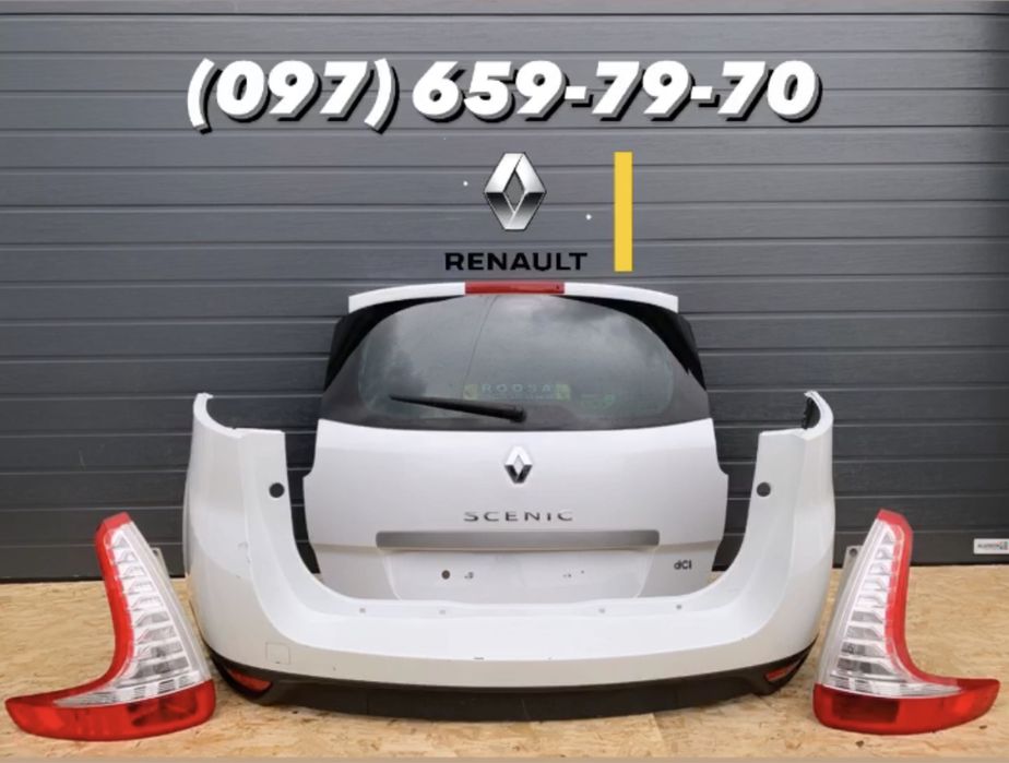 Комплект задняя часть крышка багажника ляда кляпа Renault Сценик 3