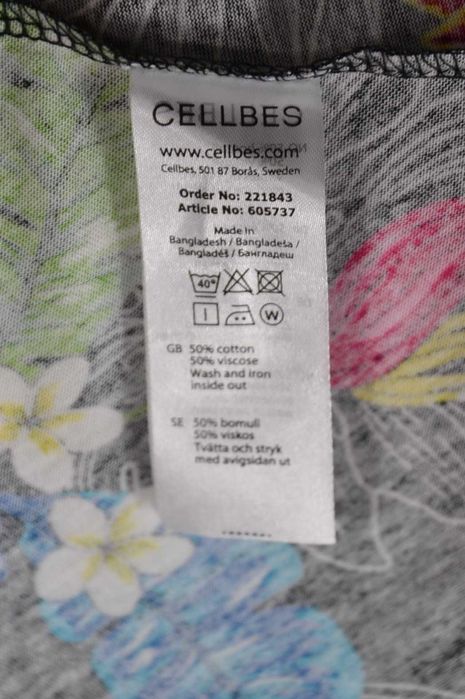 CELLBES Tropical Nowa Letnia Sukienka Damska 38/40 Wiskoza Bawełna Oryginalna
